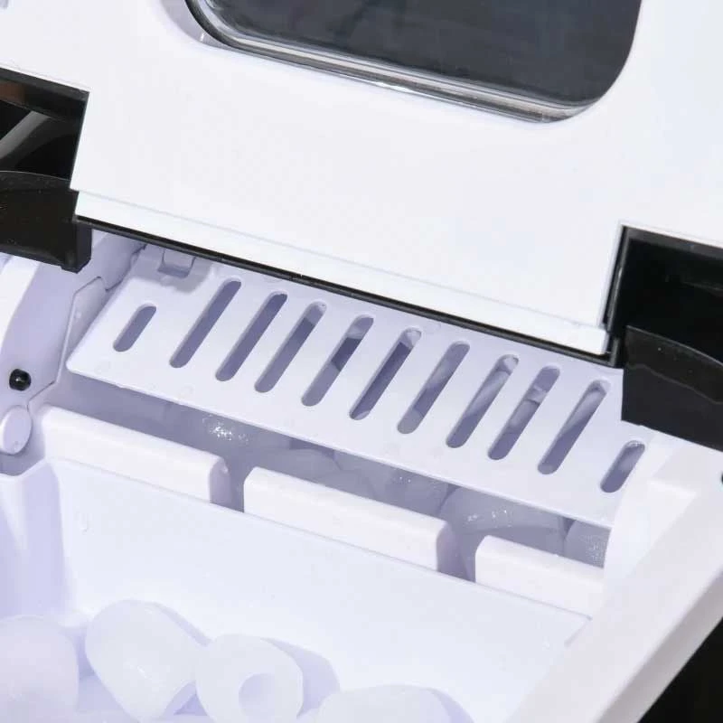 HOMCOM 12kg Portable Countertop Ice Maker Machine - Black - 800-063V70 HOMCOM 12kg Portable Countertop Ice Maker Machine - Black - 800-063V70 -Kitchen Series Shop homcom 800 063v70 open view