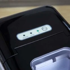 HOMCOM 12kg Portable Countertop Ice Maker Machine - Stainless Steel & Black - 800-075V70 8 HOMCOM 12kg Portable Countertop Ice Maker Machine - Stainless Steel & Black - 800-075V70 -Kitchen Series Shop homcom 800075v70 panel view