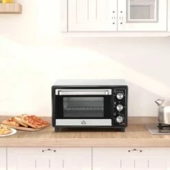 HOMCOM 1400W 16 Litre Mini Countertop Oven & Grill - Silver - 800-083V70 6 HOMCOM 1400W 16 Litre Mini Countertop Oven & Grill - Silver - 800-083V70 -Kitchen Series Shop homcom 800083v70 lifestyle2