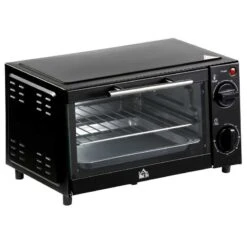 HOMCOM 750W 9 Litre Mini Countertop Oven & Grill - Black - 800-088 5 HOMCOM 750W 9 Litre Mini Countertop Oven & Grill - Black - 800-088 -Kitchen Series Shop homcom 800088
