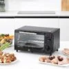 HOMCOM 750W 9 Litre Mini Countertop Oven & Grill - Black - 800-088 2 HOMCOM 750W 9 Litre Mini Countertop Oven & Grill - Black - 800-088 -Kitchen Series Shop homcom 800088 lifestyle