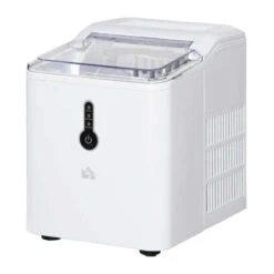 HOMCOM 12kg Portable Countertop Ice Maker Machine - White - 800-101 -Kitchen Series Shop homcom 800101