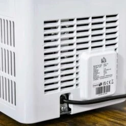 HOMCOM 12kg Portable Countertop Ice Maker Machine - White - 800-101 -Kitchen Series Shop homcom 800101 rear view