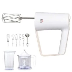 HOMCOM 5-in-1 Electric Hand Mixer - White - 800-102V70 -Kitchen Series Shop homcom 800102v70