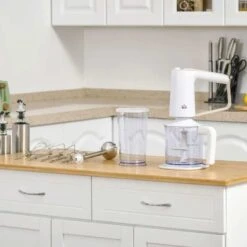 HOMCOM 5-in-1 Electric Hand Mixer - White - 800-102V70