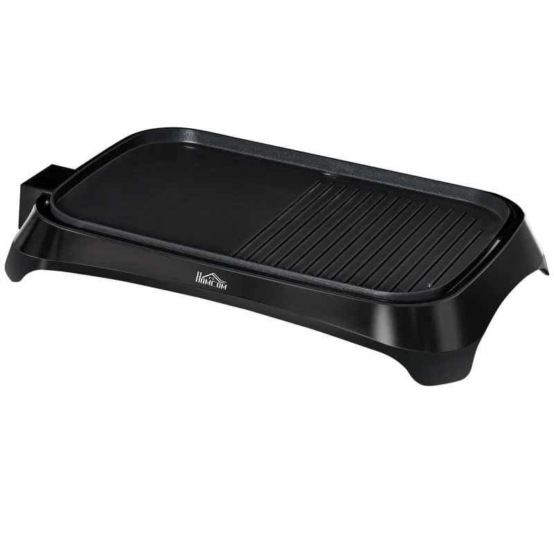 HOMCOM 1600W Non-Stick Teppanyaki Table Top Grill - Black - 800-109V70 HOMCOM 1600W Non-Stick Teppanyaki Table Top Grill - Black - 800-109V70 -Kitchen Series Shop homcom 800109v70 2
