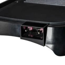 HOMCOM 1600W Non-Stick Teppanyaki Table Top Grill - Black - 800-109V70 9 HOMCOM 1600W Non-Stick Teppanyaki Table Top Grill - Black - 800-109V70 -Kitchen Series Shop homcom 800109v70 close up view