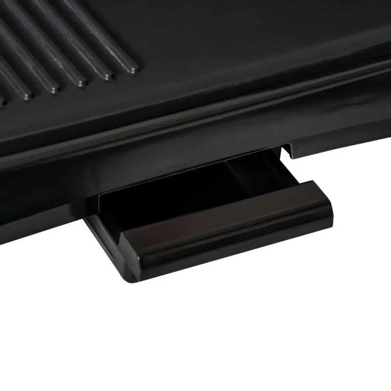 HOMCOM 1600W Non-Stick Teppanyaki Table Top Grill - Black - 800-109V70 HOMCOM 1600W Non-Stick Teppanyaki Table Top Grill - Black - 800-109V70 -Kitchen Series Shop homcom 800109v70 close up view1