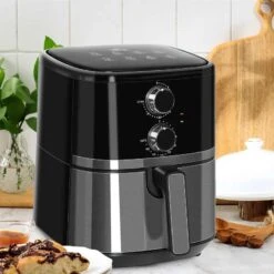 HOMCOM 1500W 4.5 Litre Air Fryer With Rapid Air Circulation - Black - 800-122V70 -Kitchen Series Shop homcom 800122v70