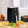 HOMCOM 1500W 4.5 Litre Air Fryer With Digital Display - Black - 800-124V70 -Kitchen Series Shop homcom 800124v70 lifestyle2