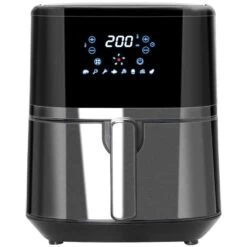 HOMCOM 1500W 4.5 Litre Air Fryer With Digital Display - Black - 800-125V70 -Kitchen Series Shop homcom 800125v70 front view