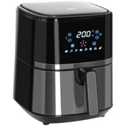 HOMCOM 1500W 4.5 Litre Air Fryer With Digital Display - Black - 800-125V70 -Kitchen Series Shop homcom 800125v70 main image
