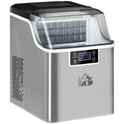 HOMCOM 20kg Portable Countertop Ice Maker Machine - Stainless Steel - 800-139V70 -Kitchen Series Shop homcom 800139v70