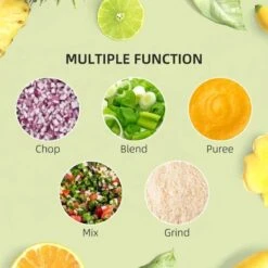 HOMCOM 500W 1.5 Litre Food Processor - Silver - 800-140V70 -Kitchen Series Shop homcom 8001407v10 functions