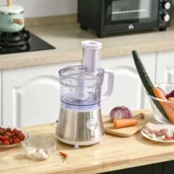 HOMCOM 500W 1.5 Litre Food Processor - Silver - 800-140V70 -Kitchen Series Shop homcom 8001407v10 lifestyle2