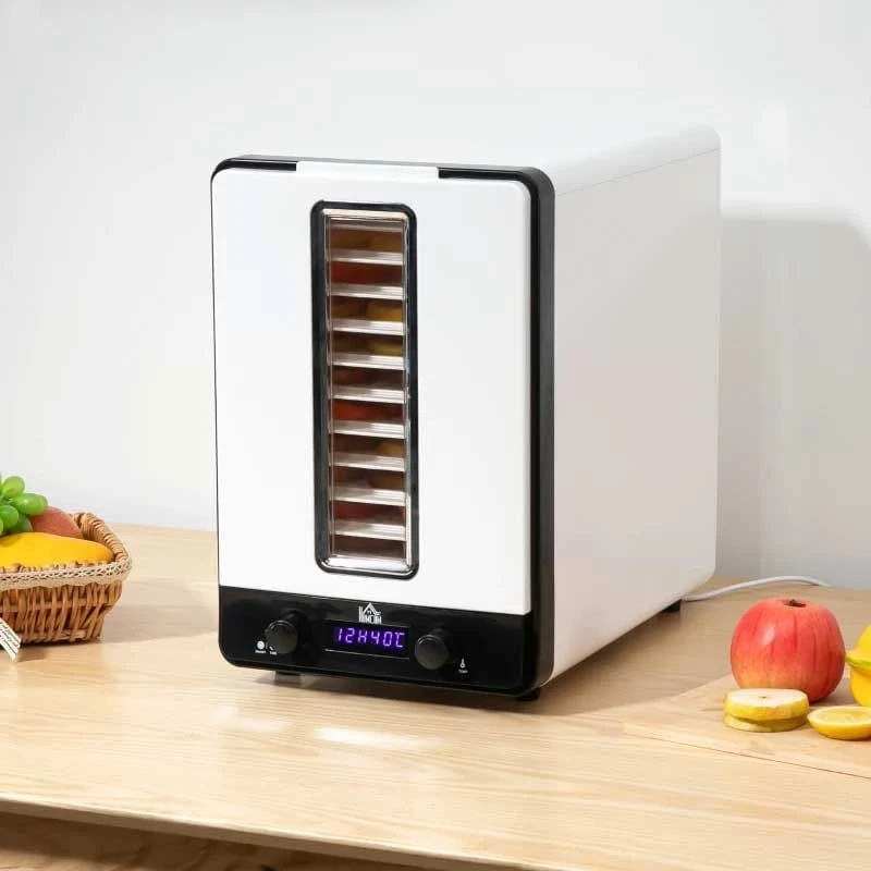 HOMCOM 550W 11 Tier Food Dehydrator - White - 800-143V70 HOMCOM 550W 11 Tier Food Dehydrator - White - 800-143V70 -Kitchen Series Shop homcom 800143v70 lifestyle1