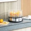 HOMCOM 250W 5 Tier Food Dehydrator - Silver - 800-145V70 -Kitchen Series Shop homcom 800145v70 lifestyle