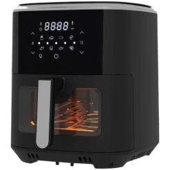 HOMCOM 1500W 6.7 Litre Air Fryer With Digital Display - Black - 800-147V71BK -Kitchen Series Shop homcom 80014771bk image