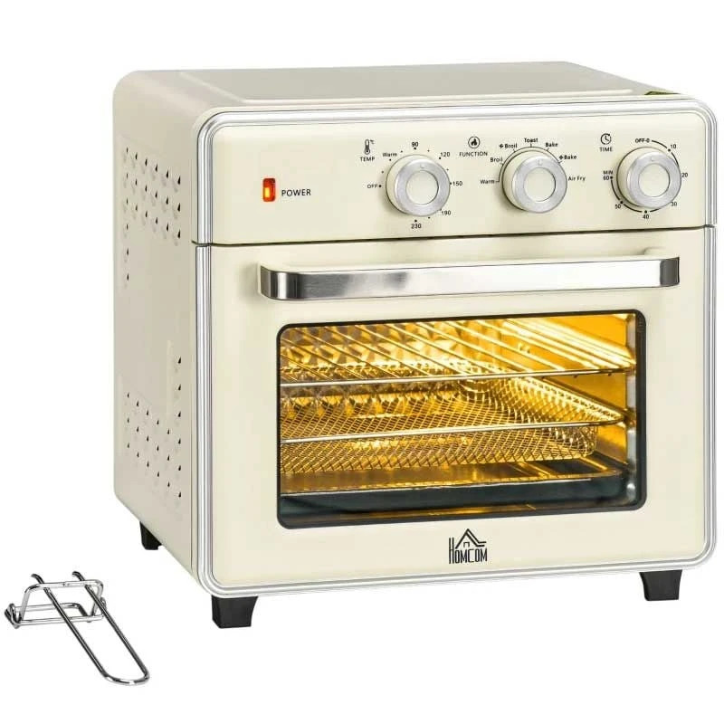 HOMCOM 1400W 20 Litre Mini Toaster Oven - Cream White - 800-152V70CW HOMCOM 1400W 20 Litre Mini Toaster Oven - Cream White - 800-152V70CW -Kitchen Series Shop homcom 800152v70cw