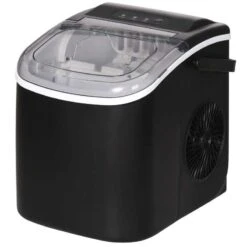 HOMCOM 12 Kg Portable Countertop Ice Maker Machine - Black - 800-154V70BK 4 HOMCOM 12 Kg Portable Countertop Ice Maker Machine - Black - 800-154V70BK -Kitchen Series Shop homcom 800154v70bk