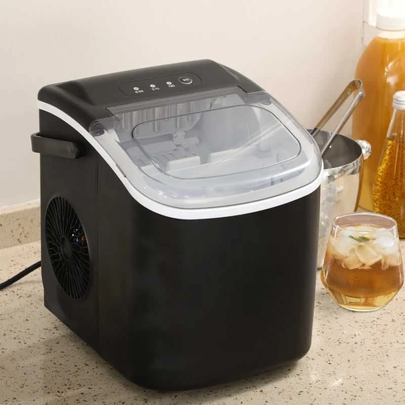 HOMCOM 12 kg Portable Countertop Ice Maker Machine - Black - 800-154V70BK HOMCOM 12 Kg Portable Countertop Ice Maker Machine - Black - 800-154V70BK -Kitchen Series Shop homcom 800154v70bk lifestyle1