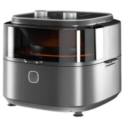 HOMCOM 1350W 6.5 Litre Family Size Air Fryer With Rapid Air Circulation - Grey - 800-164V70GY -Kitchen Series Shop homcom 800164v70gy main view