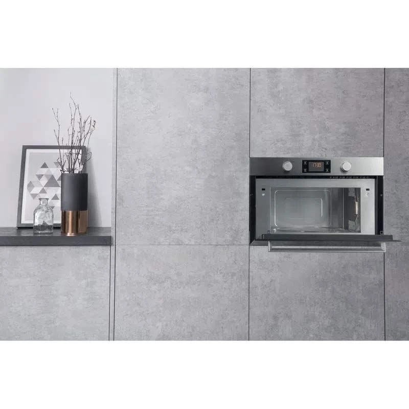 Hotpoint MD 344 IX H Built-In Microwave & Grill - Stainless Steel Hotpoint MD 344 IX H Built-In Microwave & Grill - Stainless Steel -Kitchen Series Shop hotpoint md 344 ix h 3