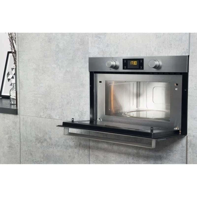 Hotpoint MD 344 IX H Built-In Microwave & Grill - Stainless Steel Hotpoint MD 344 IX H Built-In Microwave & Grill - Stainless Steel -Kitchen Series Shop hotpoint md 344 ix h 4