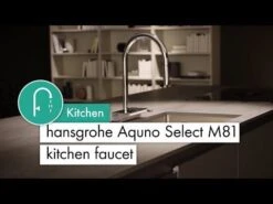 Hansgrohe Aquno Select M81 Single Lever Kitchen Mixer Tap 250 With Pull-Out Spout & Sbox 2 Spray Modes - Matt Black - 73830670 -Kitchen Series Shop hqdefault 10 5