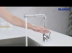 Blanco MILA-S Single Lever Pull-Out Spray L-Shaped Galvanic Kitchen Tap - Chrome - 519810 -Kitchen Series Shop hqdefault 3 8
