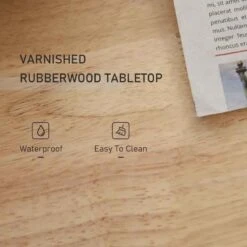 HOMCOM Rubberwood Top Rolling Kitchen Island - White - 801-163 -Kitchen Series Shop hqh75617ed34cda2b.jpg