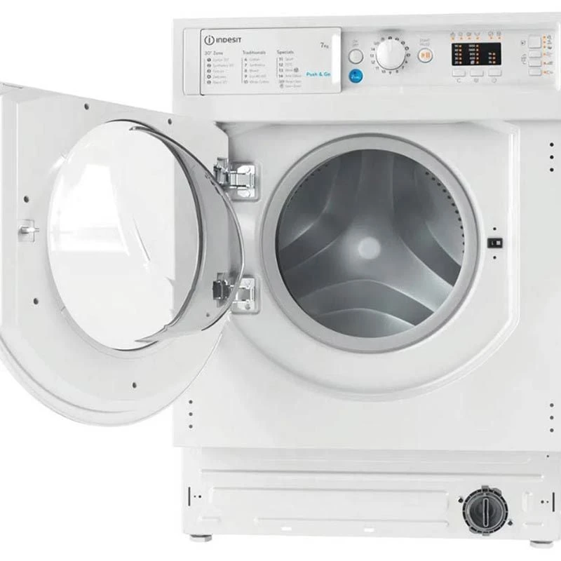 Indesit BI WMIL 71252 UK N Built In 7kg 1200rpm Washing Machine - White - BI WMIL 71252 UK N Indesit BI WMIL 71252 UK N Built In 7kg 1200rpm Washing Machine - White - BI WMIL 71252 UK N -Kitchen Series Shop i n indesit biwmil71252ukn 1