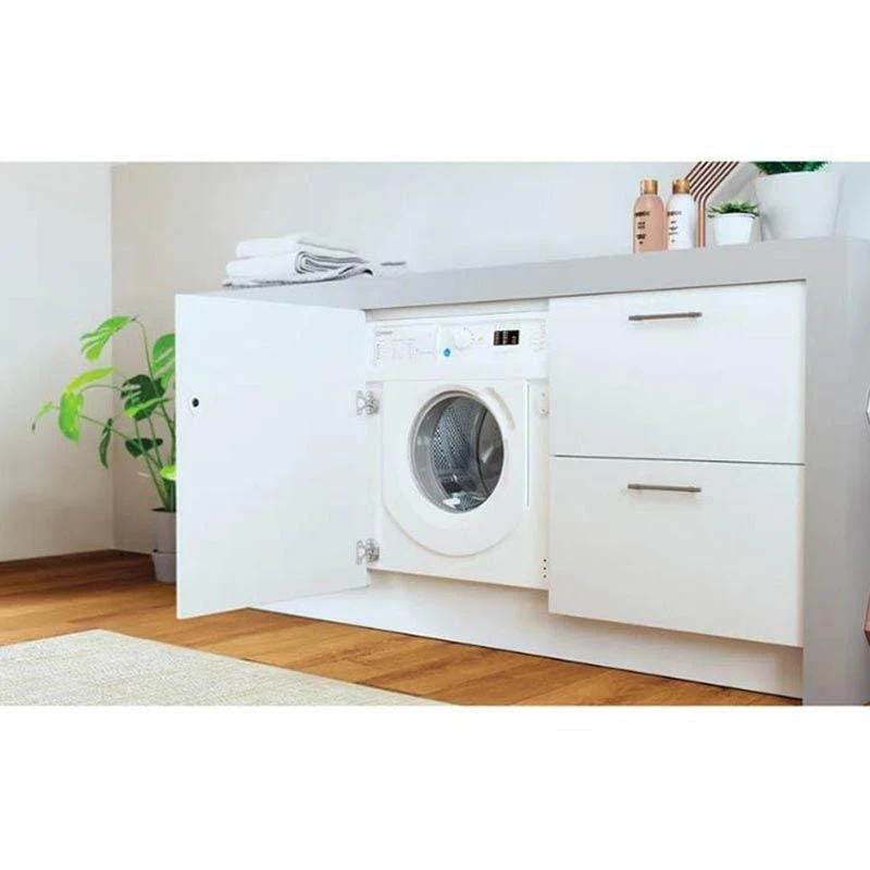Indesit BI WMIL 71252 UK N Built In 7kg 1200rpm Washing Machine - White - BI WMIL 71252 UK N Indesit BI WMIL 71252 UK N Built In 7kg 1200rpm Washing Machine - White - BI WMIL 71252 UK N -Kitchen Series Shop i n indesit biwmil71252ukn 2