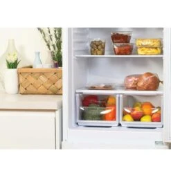 Indesit IBD 5515 W 1 Free Standing Low Frost Fridge Freezer - White -Kitchen Series Shop indesit ibd5515w1 4 1