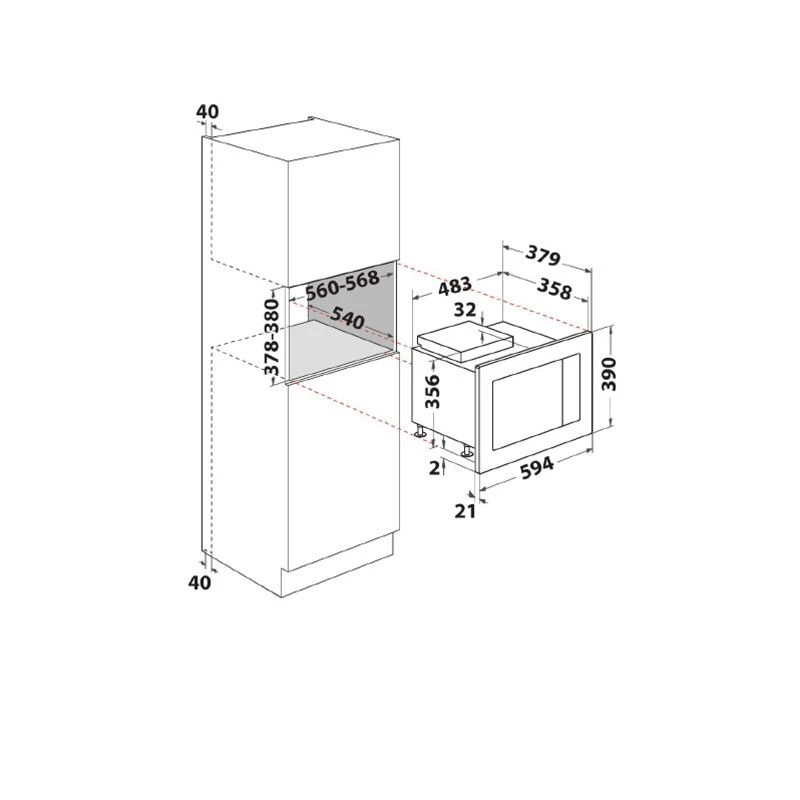 Indesit MWI125GXUK B/I Microwave And Grill - Stainless Steel Indesit MWI125GXUK B/I Microwave And Grill - Stainless Steel -Kitchen Series Shop indesit