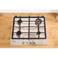Indesit THP 641 W/IX/I 60cm Gas Hob - Stainless Steel -Kitchen Series Shop indesit thp641wixi 2 2