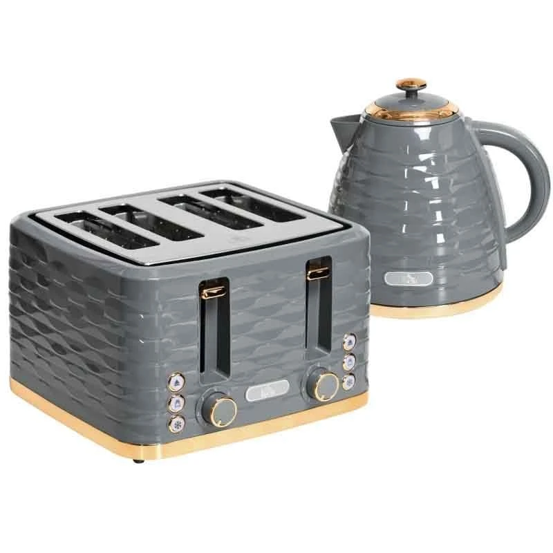 HOMCOM 1600W 1.7 Litre Rapid Boil Kettle & Toaster Set - Grey - 800-162V70GY HOMCOM 1600W 1.7 Litre Rapid Boil Kettle & Toaster Set - Grey - 800-162V70GY -Kitchen Series Shop jjo98a188f7811e9c.jpg