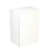 Kitchen Kit Slab 500mm Wall Cabinet - Super Gloss - White - Flatpacked - FKKF0013