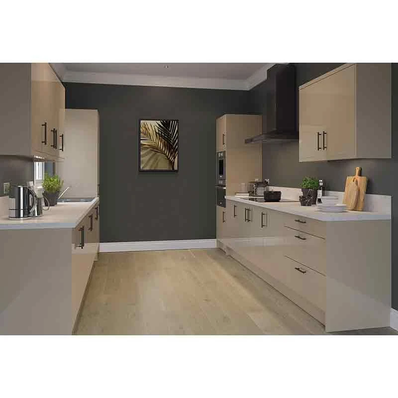 Kitchen Kit Slab 2400mm Larder Cabinet End Panel - Super Gloss - Cashmere - Flatpacked - FKKF0130 Kitchen Kit Slab 2400mm Larder Cabinet End Panel - Super Gloss - Cashmere - Flatpacked - FKKF0130 -Kitchen Series Shop k i kitchen kit fkkf0130 lifestyle1