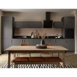 Kitchen Kit Slab Appliance Door - 715x596mm - Ultra Matt - Graphite - FKKF0927 -Kitchen Series Shop k i kitchen kit fkkf0927 lifestyle1