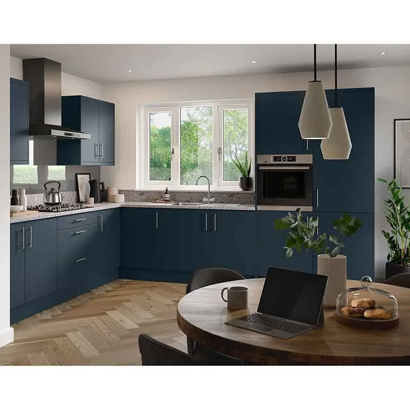 Kitchen Kit Slab 2745mm Plinth - Ultra Matt - Indigo Blue - FKKF1323 Kitchen Kit Slab 2745mm Plinth - Ultra Matt - Indigo Blue - FKKF1323 -Kitchen Series Shop k i kitchen kit fkkf1323 lifestyle1