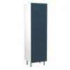 Kitchen Kit Slab 600mm Tall Larder Cabinet - Ultra Matt - Indigo Blue - Flatpacked - FKKF1334 -Kitchen Series Shop k i kitchen kit fkkf1334