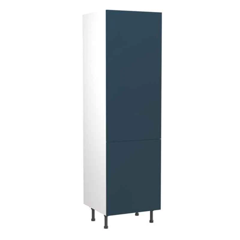 Kitchen Kit Slab 600mm Tall Larder Cabinet - Ultra Matt - Indigo Blue - Flatpacked - FKKF1334 Kitchen Kit Slab 600mm Tall Larder Cabinet - Ultra Matt - Indigo Blue - Flatpacked - FKKF1334 -Kitchen Series Shop k i kitchen kit fkkf1334