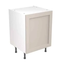 Kitchen Kit Shaker 600mm Base Cabinet - Ultra Matt - Light Grey - Flatpacked - FKKH0704