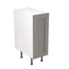 Kitchen Kit Shaker 300mm Base Cabinet - Ultra Matt - Dust Grey - Flatpacked - FKKH0801