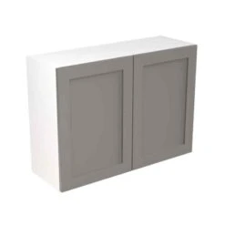 Kitchen Kit Shaker 1000mm Wall Cabinet - Ultra Matt - Dust Grey - Flatpacked - FKKH0815
