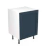 Kitchen Kit Shaker 600mm Base Cabinet - Ultra Matt - Indigo Blue - Flatpacked - FKKH1304