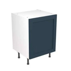 Kitchen Kit Shaker 600mm Base Cabinet - Ultra Matt - Indigo Blue - Flatpacked - FKKH1304