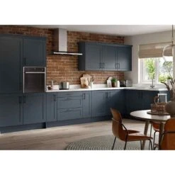 Kitchen Kit Shaker Appliance Door - 715x596mm - Ultra Matt - Indigo Blue - FKKH1327 -Kitchen Series Shop k i kitchen kit fkkh1327 lifestyle1
