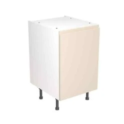 Kitchen Kit J-Pull 500mm Base Cabinet - Super Gloss - Cashmere - Flatpacked - FKKJ0103
